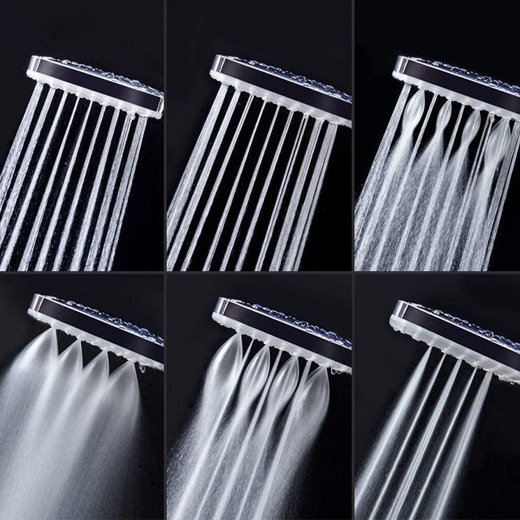 Square Modern Handheld Shower Head Leak Resistant Wall-Mount Showerhead