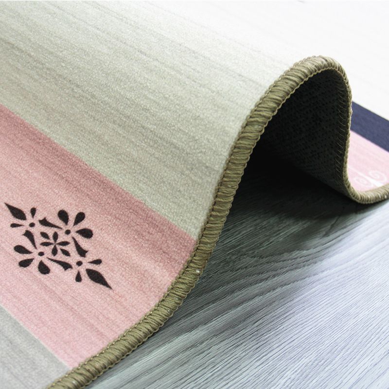 Tappeto tribale primitivo geometria multicolore moquette di supporto anti-slip rosato a zentali tappeti per la camera da letto