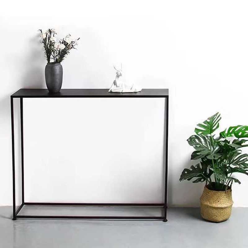 9.8 Inch Wide End Table Rectangle Metal Contemporary Console Table