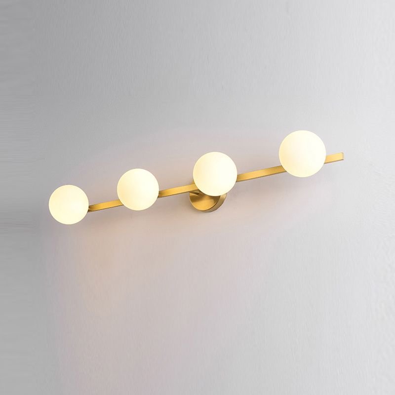 Postmodern Vanity Light Strip Glass Ball Vanity Lighting Fixture for Bathroom