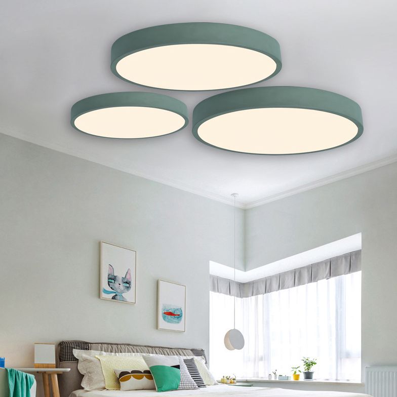 Acrilico Circular Flush Mount Led Luci Moderne Flushmount