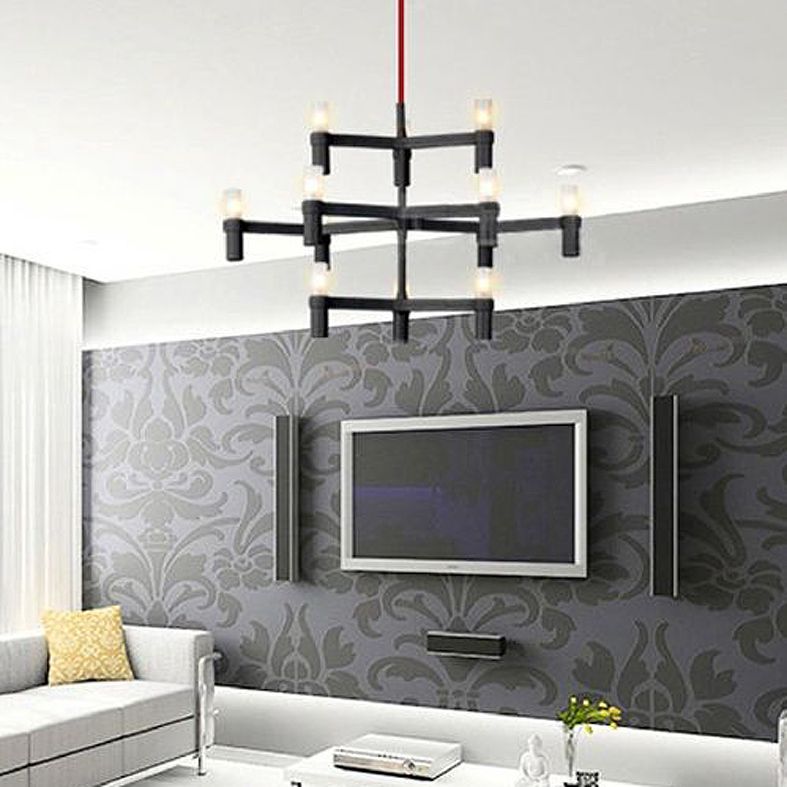 Modern Hanging Light Metal Chandelier Pendant Light for Living Room Dining Room