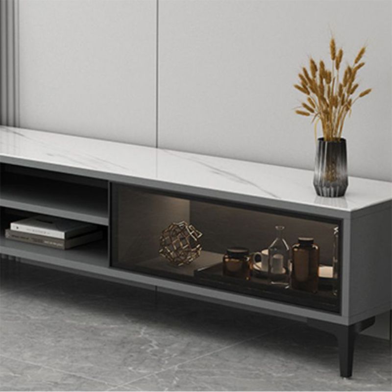 Stone TV Media Console Modern TV Stand Console for Living Room