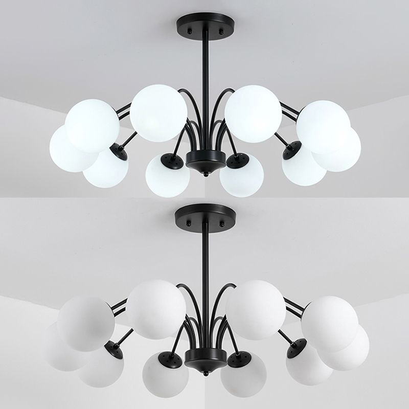 Light Luxury Simple Modern Nordic Style LED Chandelier Pendant Light for Living Room Bedroom