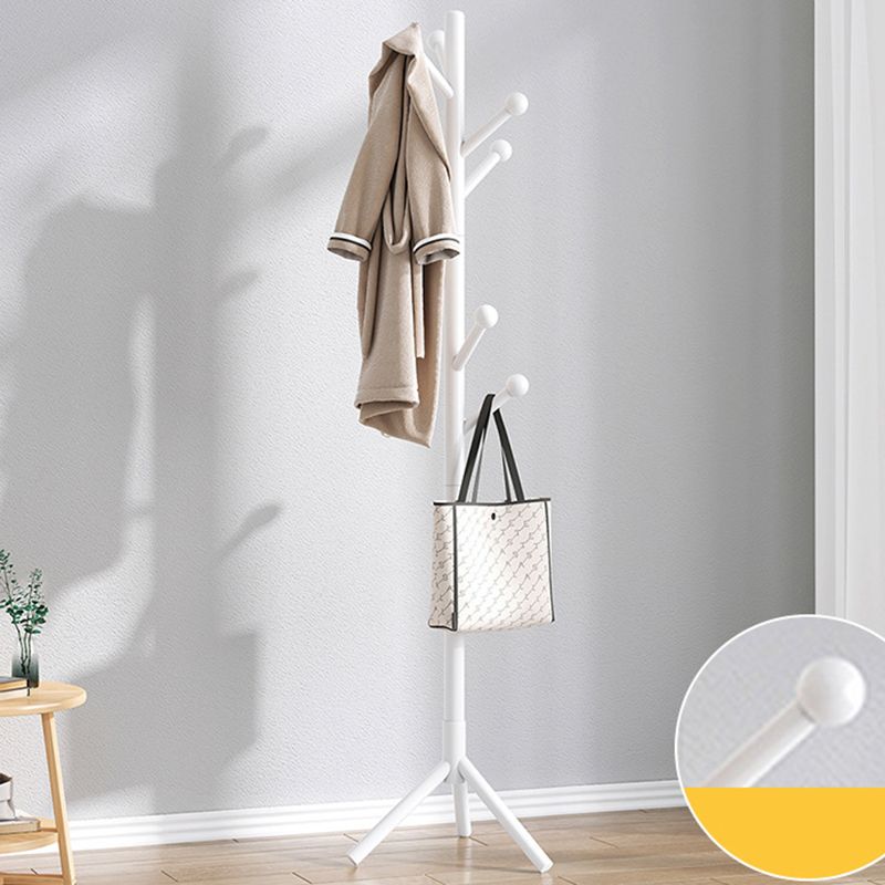 Modern Entryway Coat Hanger Wooden Hooks Coat Rack Living Room