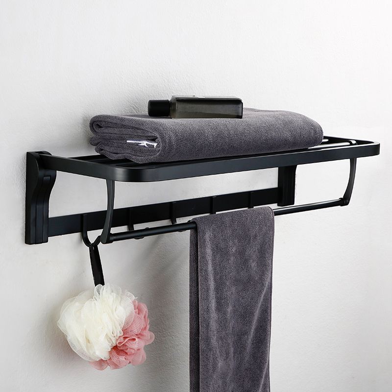 Traditional Bathroom Accessories Hardware Set in Black Metal