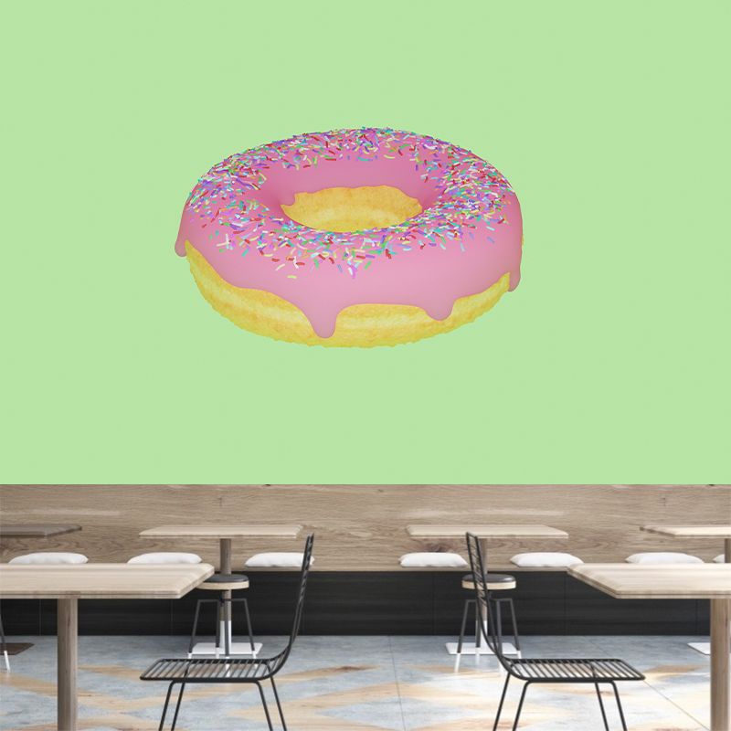 3D Donut Unique Wall Mural Personalized Size Available,Mural for Dining Room