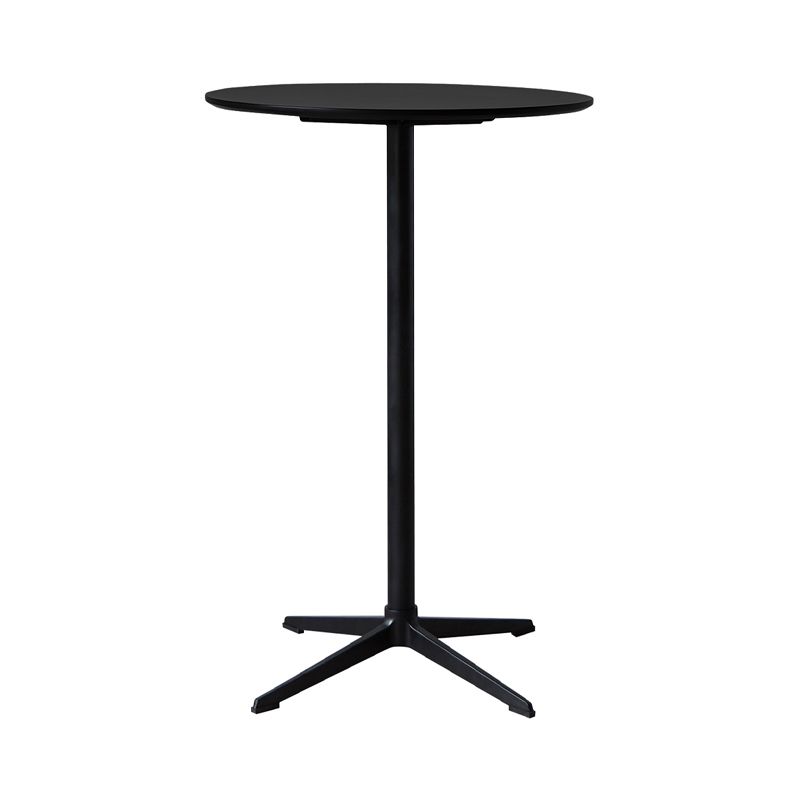 Modern Wood Counter Table with Round Table Top 4-Prong Table - 42" H