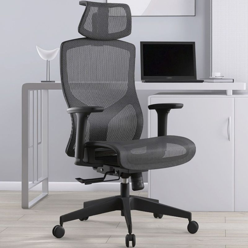 Removable Arms Office Chair Modern Adjustable Seat Height Swivel Chair with Wheels