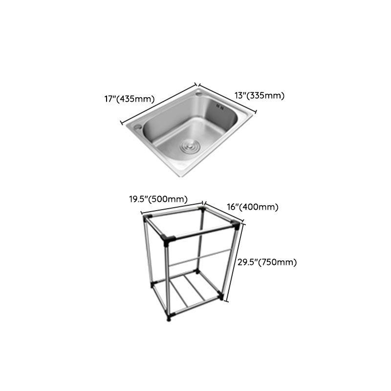 Kitchen Sink Stainless Steel Drop-In Rectangle All-in-one Soundproof Kitchen Sink