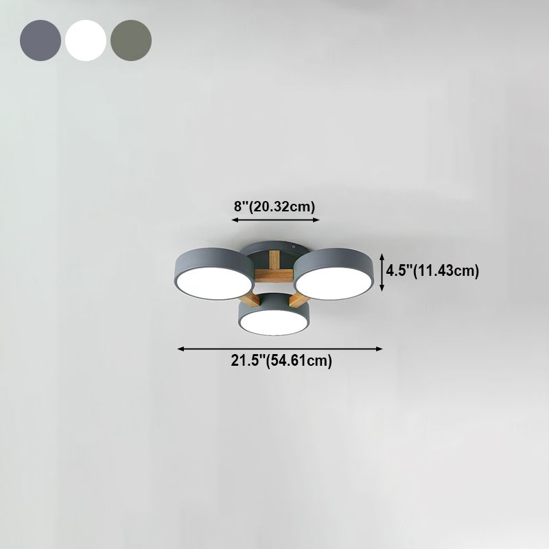 Multi-head LED Flush Mounted Ceiling Lights Contemporary Ceiling Lighting Fixture