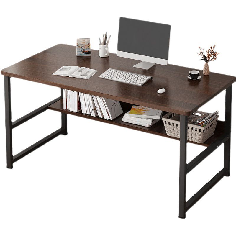 Industrial Style Home Office Desk Wooden Rectangular Writing Desk