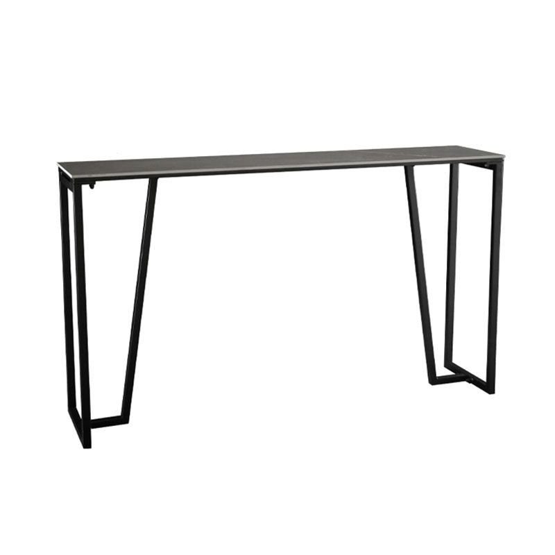 Rectangle Top Counter Table Industrial 42-inch Height Table for Dining Room