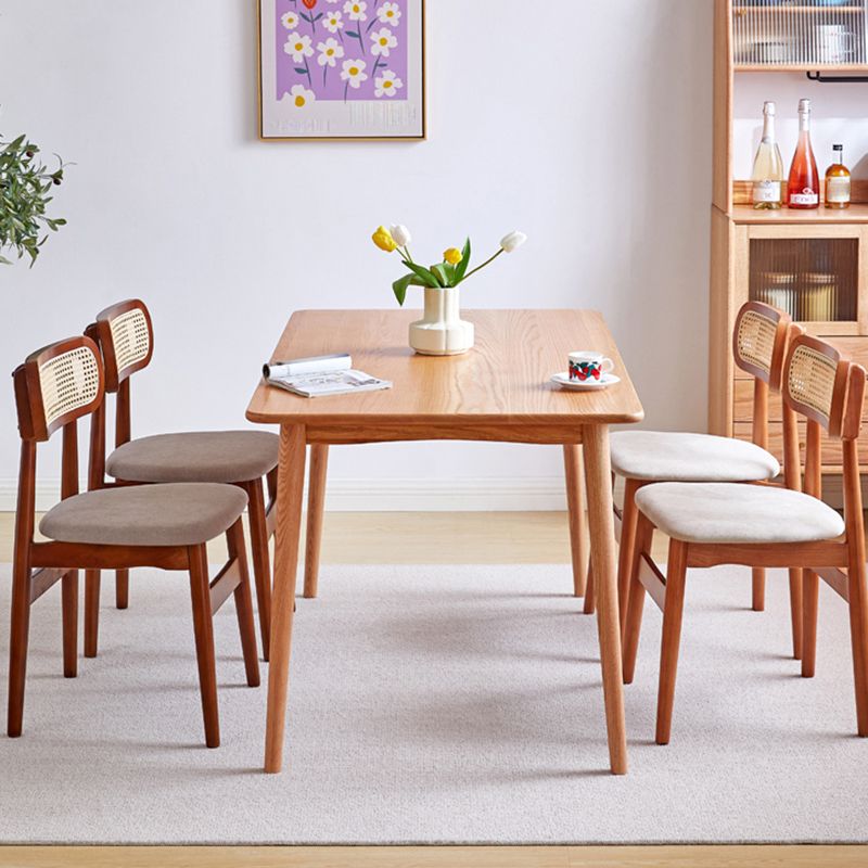 Dining Room Side Chairs Modern Solid Wood Open Back Dining Side Chair