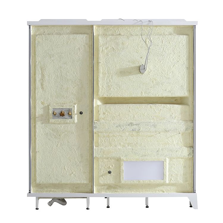 Contemporary Rectangle Shower Stall Clear Framed Shower Stall with Ceiling