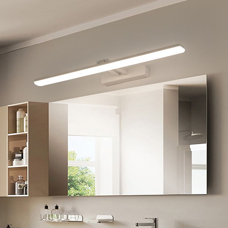 Modern Simple Iron Vanity Light Strip Shape Vanity Lamp for Shower Room