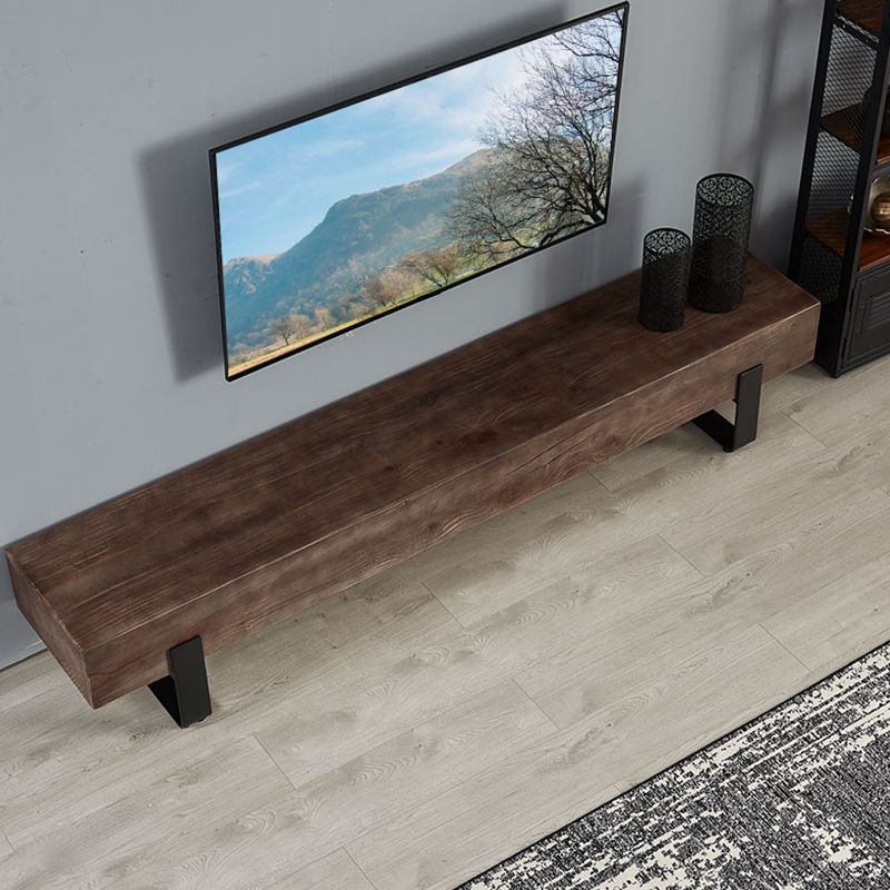 Wooden TV Media Console Industrial Stand Console for Living Room