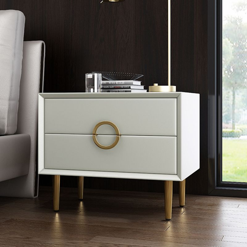 Solid Wood Bedside Cabinet Contemporary Night Table for Bedroom