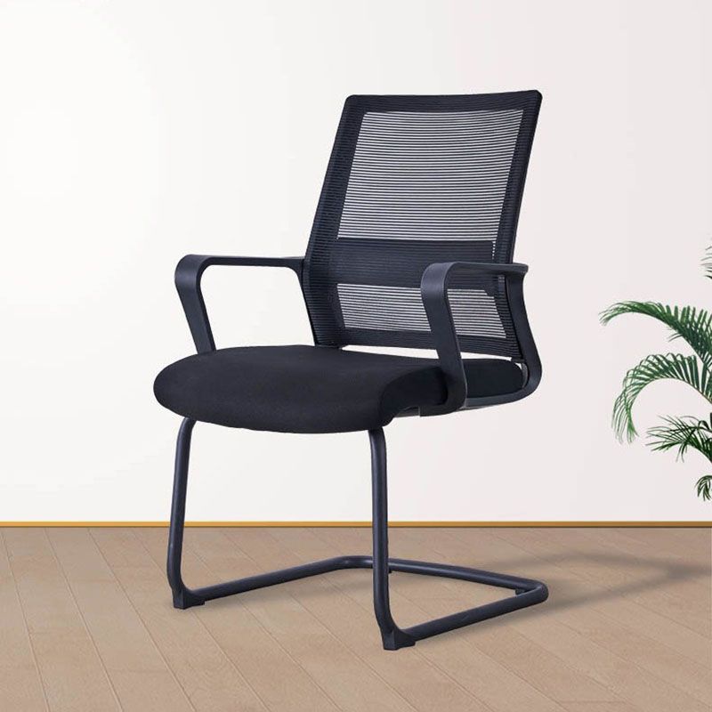 Swivel Fixed Arms Chair Breathable AirGrid Seat and Back Office Chair