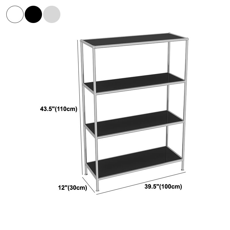 43.31"H Bookcase Open Back Contemporary Style Bookshelf for Home Office