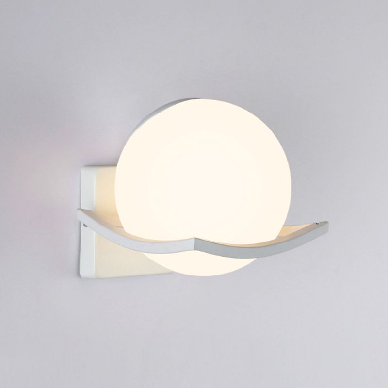 Modern Simple 1-Light Vanity Lamp Ball Shape Vanity Light for Shower Room