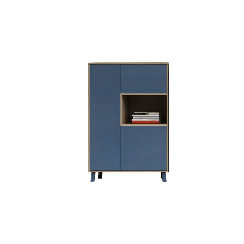 Coastal File Cabinet Color Block Wood Vertical Filing Cabinet