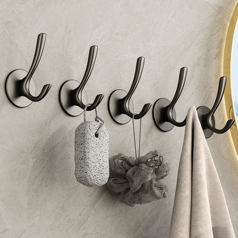 10 Piece Bathroom Accessory Set Modern Matte Grey Robe Hooks