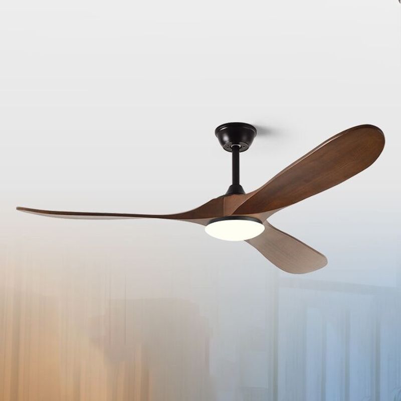 Contemporary Ceiling Fan Light Fixture Wooden Ceiling Lamp for Bedroom