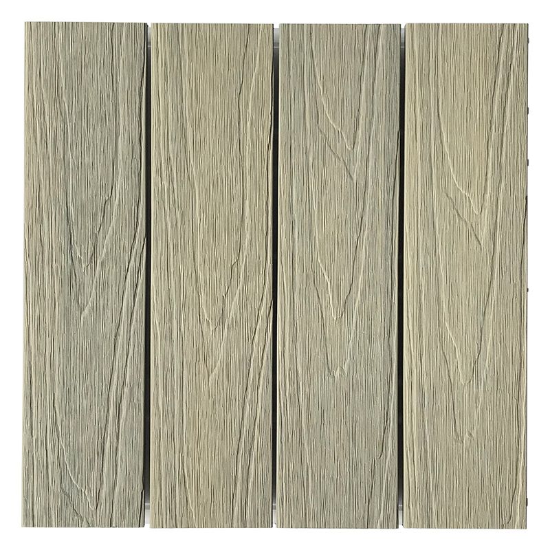 Outdoor Floor Board Wooden Square Stripe Composite Floor Patio