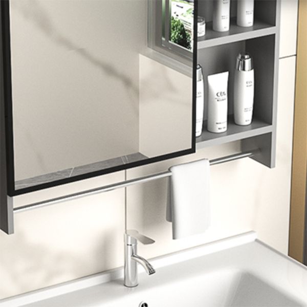 Modern Metal Sink Vanity Wood Wall Mount Faucet Included Bathroom Vanity