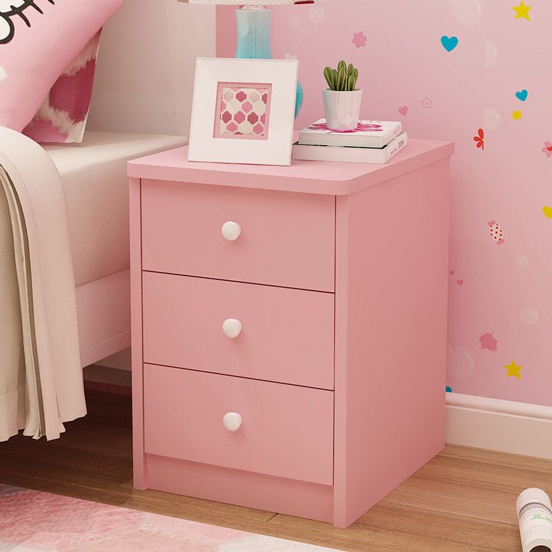 Manufactured Wood Youth Nightstand Princess Storage Kids Nightstand with 3 Drawers