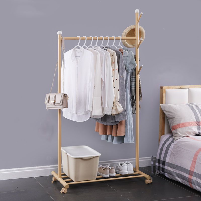 Modern Coat Rack Metal Free Standing Storage Shelves Entryway Kit