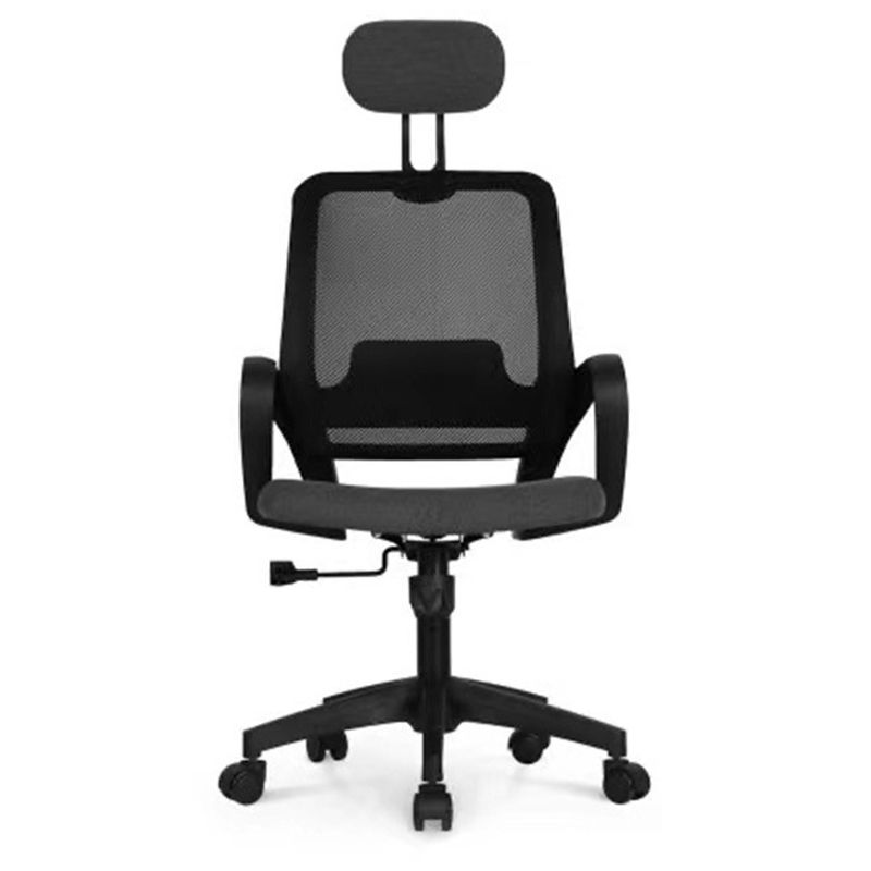 Modern Computer Chair Fixed Armrest Chair Nylon Desk Chair with Wheels