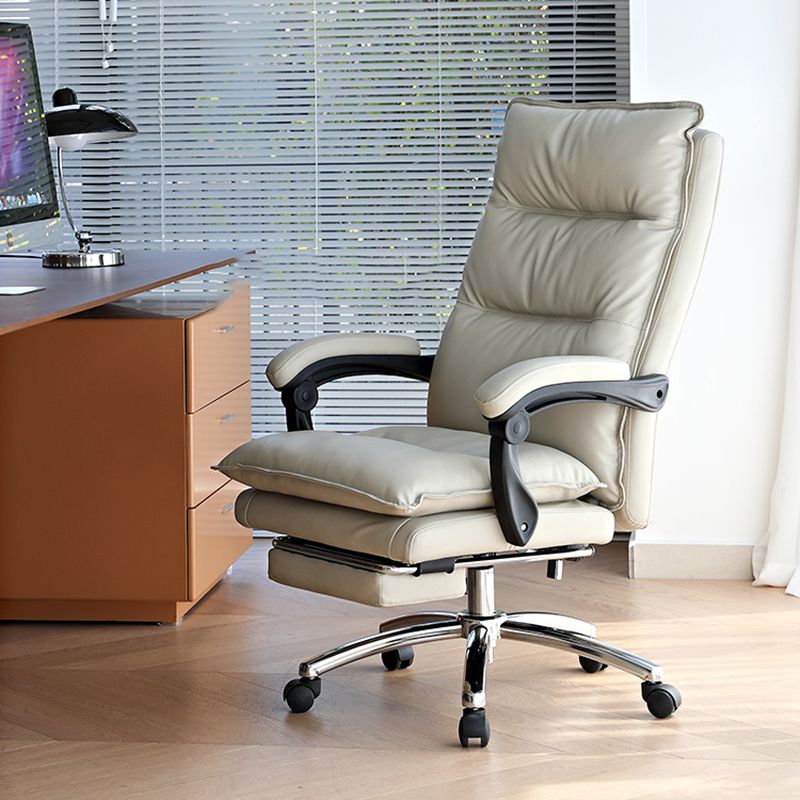 Adjustable Padded Arms Executive Chair Modern High Back Swivel Chair