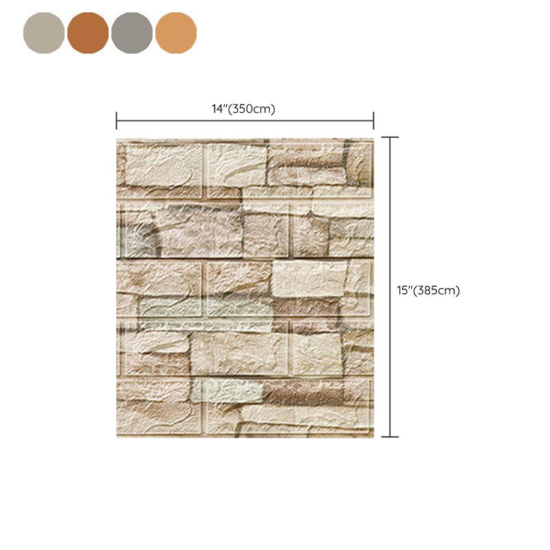 Farmhouse Wall Plank 3D Brick Living Room Wall Panels Set of 2