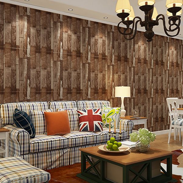 Plastic Wall Paneling Peel and Stick Waterproof Wood Planks Paneling