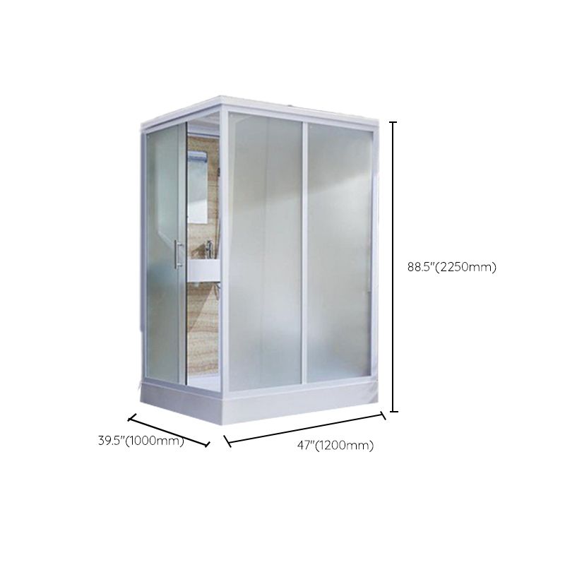 Modern Framed Shower Stall Clear Tempered Shower Stall for Bathroom