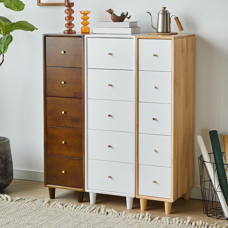 Modern Wooden Accent Chest 42.91" H Pine Chest with 5 Drawers