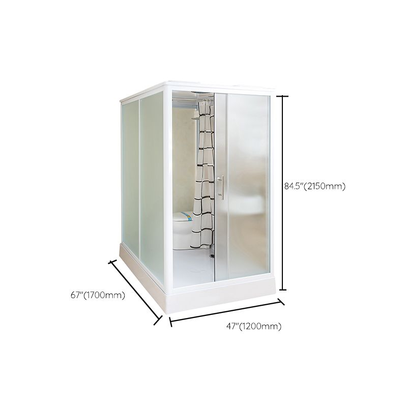 Framed Tempered Glass Shower Enclosure with Pedestal Full-Framed Shower Enclosure