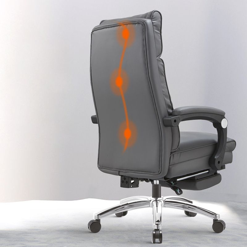 Modern Padded Arms Office Chair Tilt Mechanism No Distressing Ergonomic Desk Chair