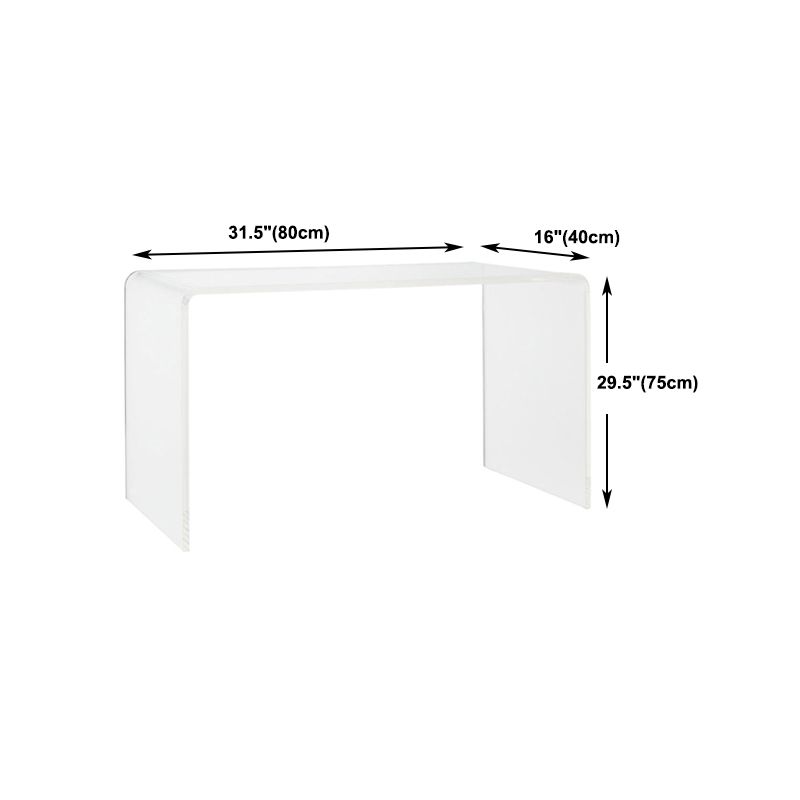 Modern & Contemporary Writing Desk Rectangular Acrylic Writing Desk