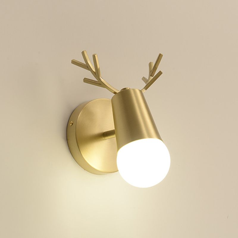 Metal Wall Lighting Modern Style   Sconce Lamp in Gold for Bathroom