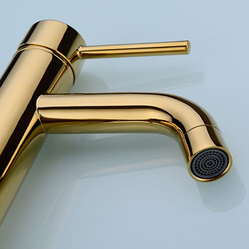 Modern 1-Handle Bathroom Sink Faucet Brushed Gold Vessel Sink Faucet Brass