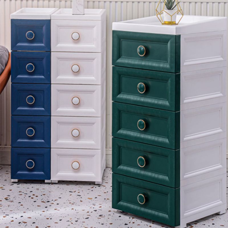 14.82 Inch Width Modern Nursery Dresser Plastic Chest Kids Nightstand