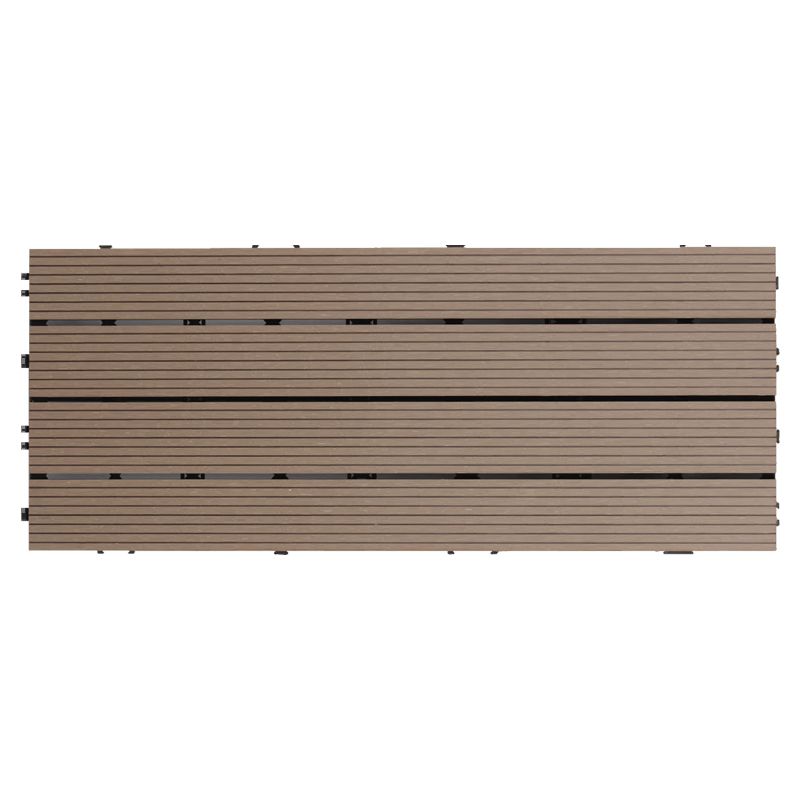 Smooth Water Resistant Floor Tile Rectangle Engineered Wooden Floor for Patio Garden