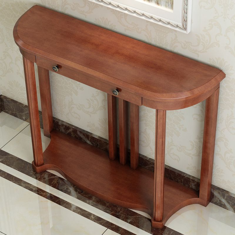 31.5-inch Tall Console Table 1-drawer Solid Wood Accent Table for Hall