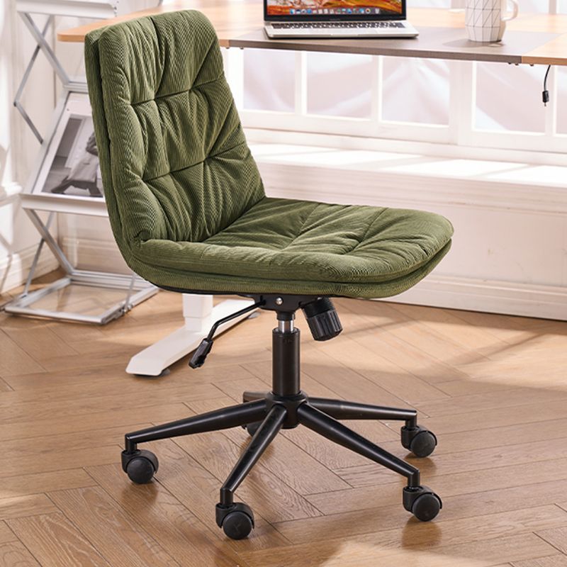 Armless Office Chair No Distressing Ergonomic Modern Desk Chair