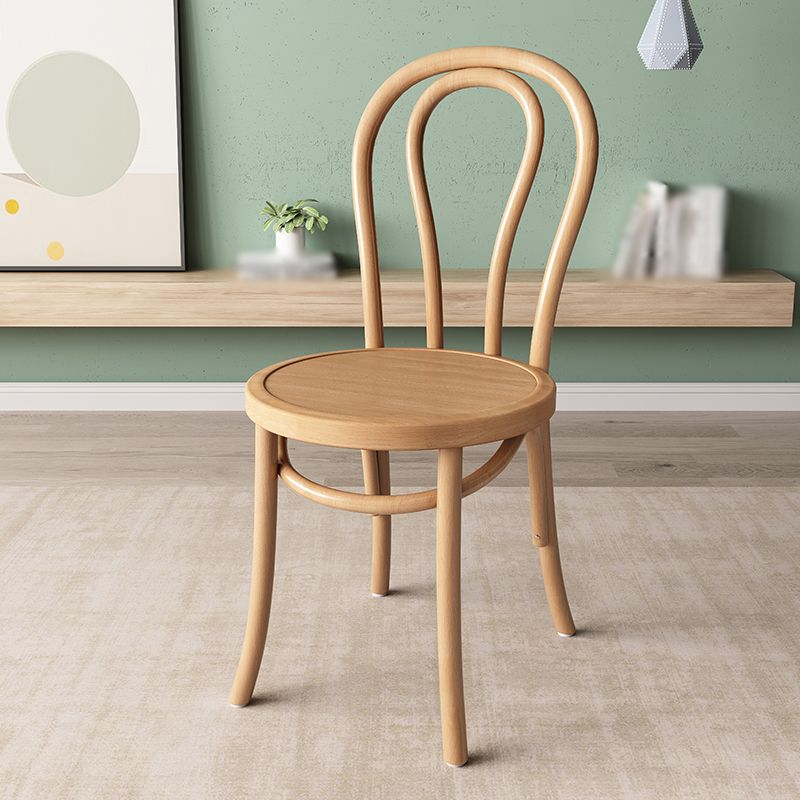 Modern Kitchen Windsor Back Dining Side Chair Solid Wood Dining Side Chair