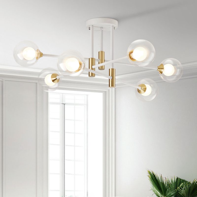 Bolas Semi Flush Lightsing Light Wyle Minimalist Glass Semi Flush Mounteil Light