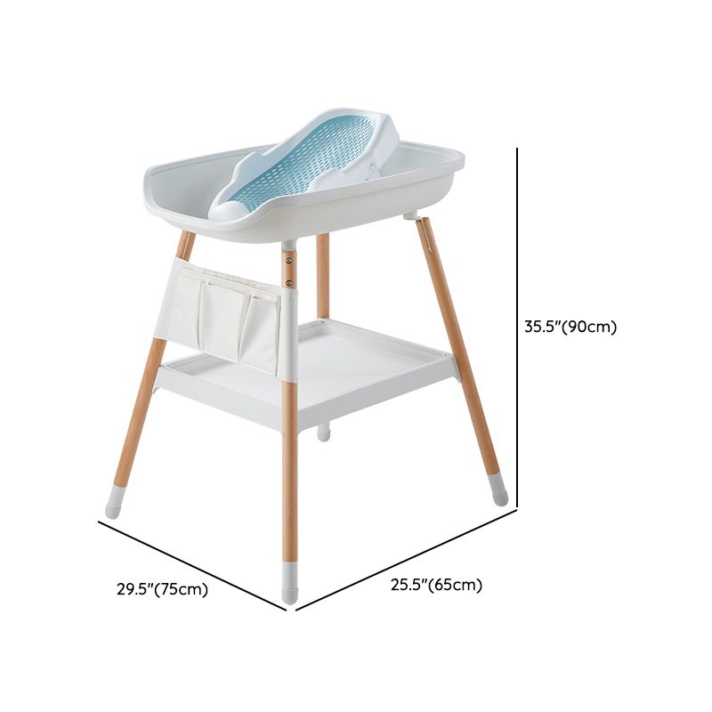 Flat Top Baby Changing Table Wooden Changing Table with Storage